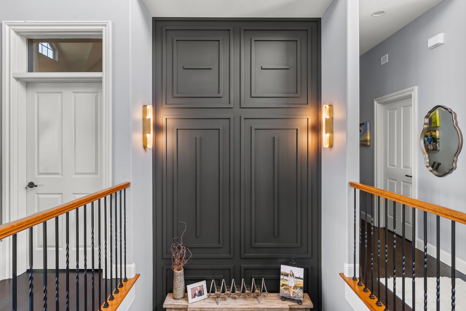 Custom entryway lighting in a Vancouver WA home by Newman Electric